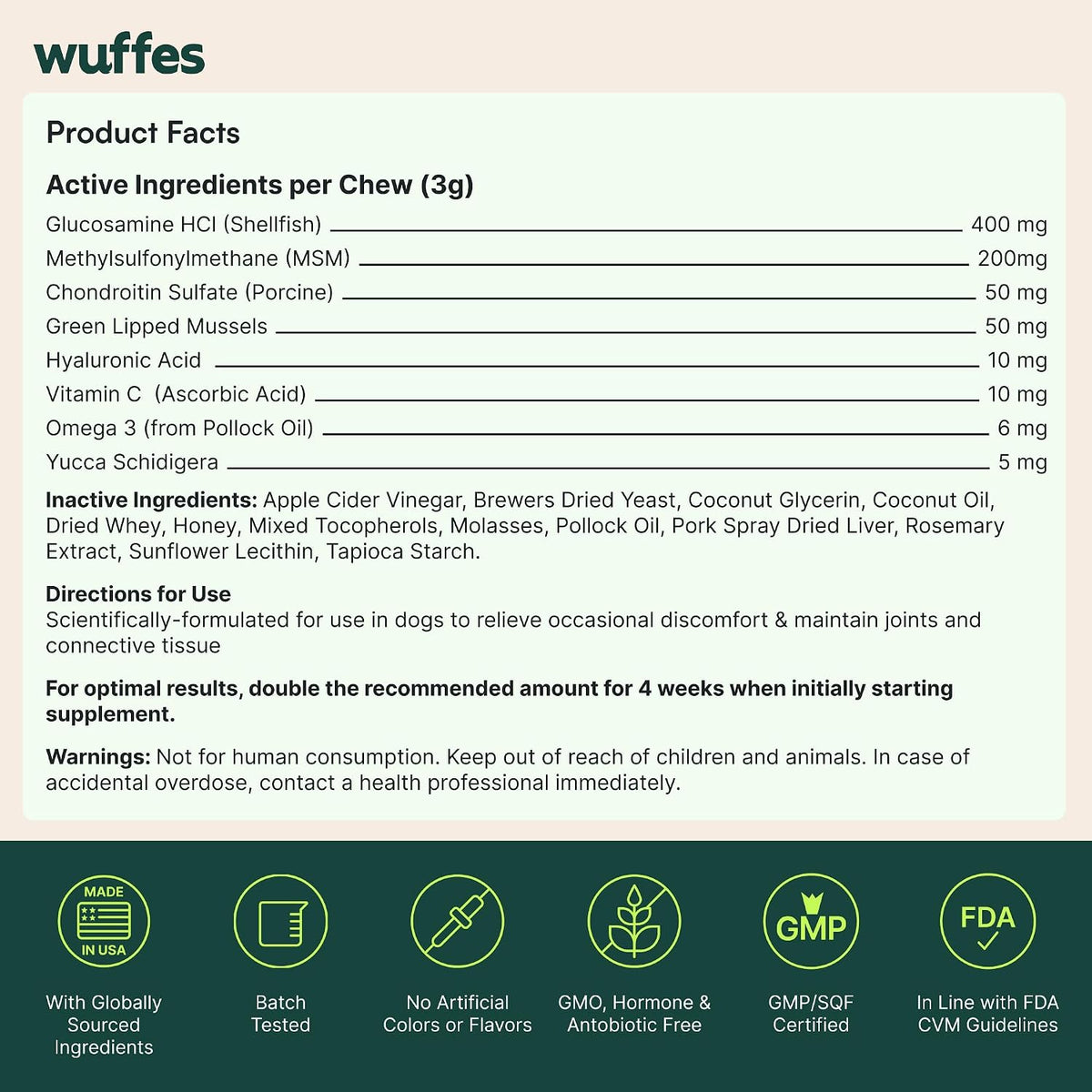 Hip & Joint Chews for Medium Breeds
